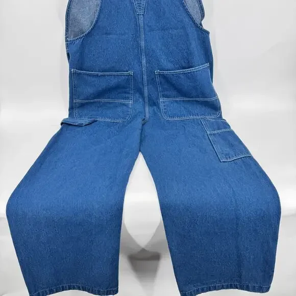 Liberty Bib Overalls Mens 38x30 (40x29 ACTUAL) Blue Denim Carpenter - Picture 8 of 12